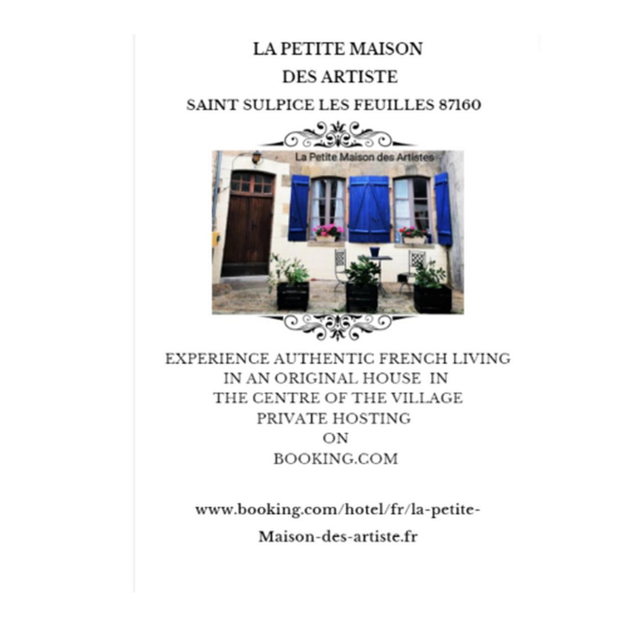 La Petite Maison Des Artiste Saint-Sulpice-les-Feuilles Exterior foto